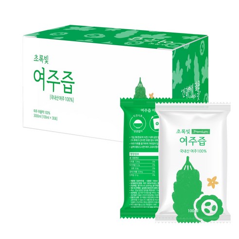 [흙의미학] 담양 초록빛 여주즙 여주진액