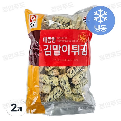 [정연푸드] 사조오양 매콤한 김말이튀김 (냉동)