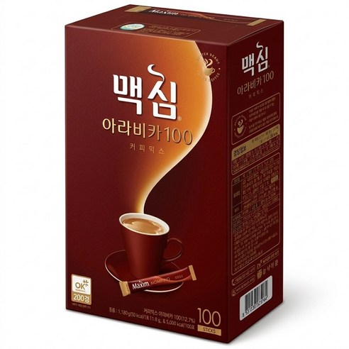 맥심 아라비카 100 커피믹스 11.8g 100개입 1개, 11.8g, 1개