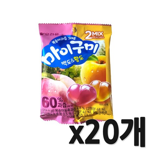 마이구미 복숭아과즙 그대로 백도황도