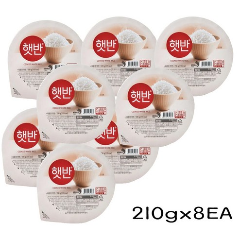햇반 즉석밥 백미밥 210g 12개입, 210g, 12개