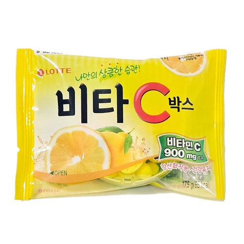 롯데웰푸드 비타C박스 캔디