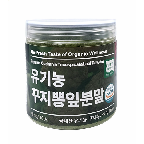 [캔시머] 국내산 유기농 꾸지뽕잎 가루 분말 #무료반품 #무료배송, 2개, 100g