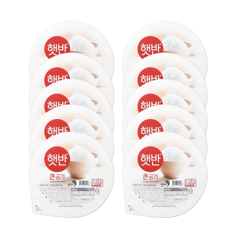 햇반 큰공기, 300g, 10개