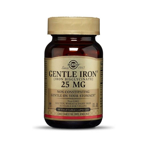 Solgar 솔가 젠틀 아이언 철분 25 mg, 90 베지캡슐