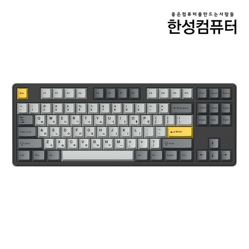 한성컴퓨터 저소음 가스켓 3모드 폼떡 유무선 기계식 텐키리스 기계식 키보드 45g