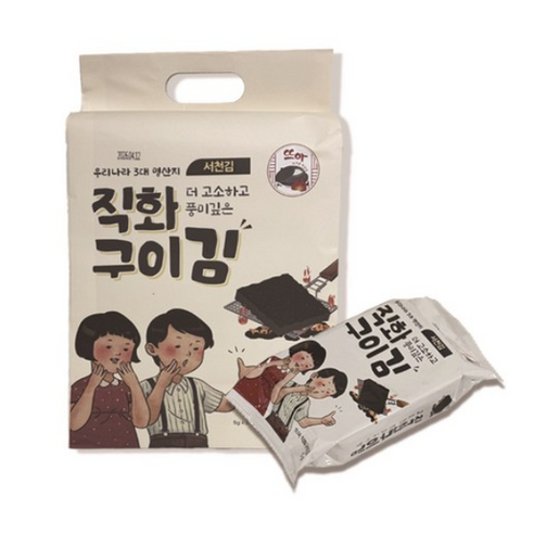 뜨아 직화구이김 5g*27봉/2박스(54봉), 5g, 54개