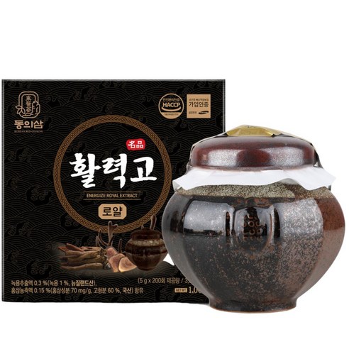 [설선물용 감사카드 증정] [4시이전 당일발송] 동의삼 활력고로얄 (1kg)