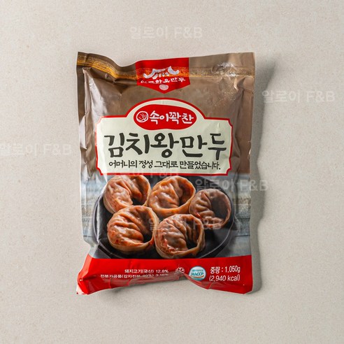 전주한옥만두 속이 꽉찬 김치왕만두 70gx15알(1,050g) 총1봉