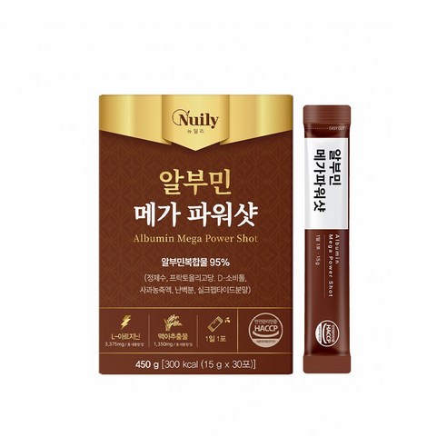 건강채움 뉴일리 마시는 알부민메가파워샷15gx30포 체력이 예전같지 안고 활리찬 하루를 원하시는 분, 1개, 30정