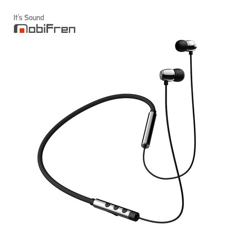 모비프렌 플렉스 L MFB-NB7100 블루투스 넥밴드 이어폰, 플렉스L 소울, 블랙