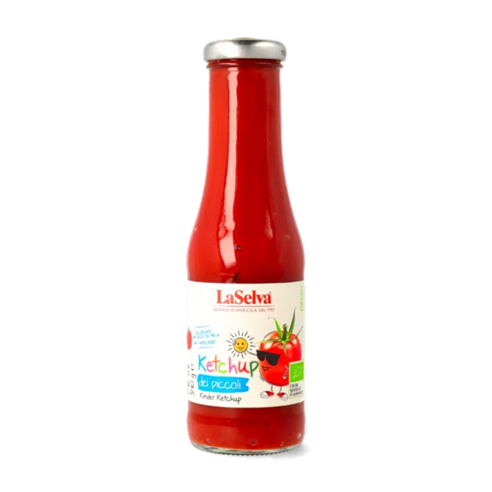 라셀바 이탈리아 100% 무설탕 유기농 어린이 토마토 케첩, 1개, 340g