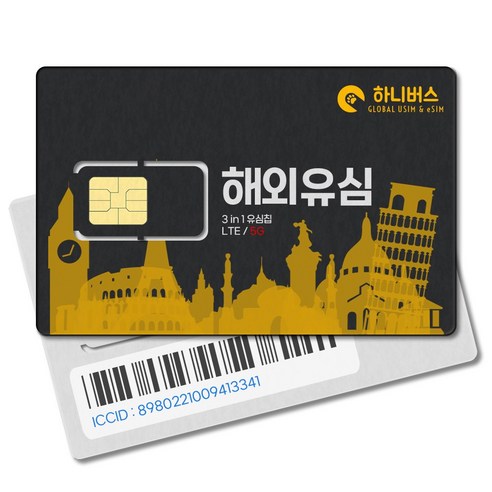 미국 멕시코 무제한 데이터 유심, 1개