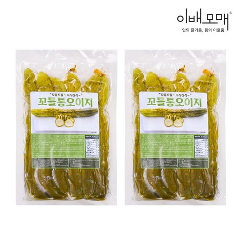 이배모매 한식명장 반찬 꼬들 통 오이지, 2개, 700g