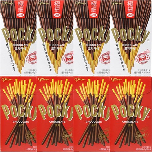 포키 오리지날46g 4개 +극세44g 4개 ,빼빼로데이선물