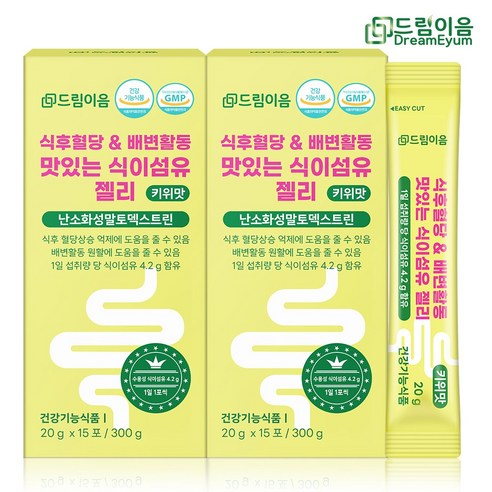 드림이음 난소화성말토덱스트린 식후혈당 배변활동 맛있는 식이섬유 젤리 15p