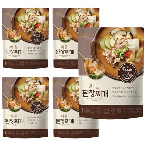 아워홈 차돌 된장찌개 300g, 300g, 5개