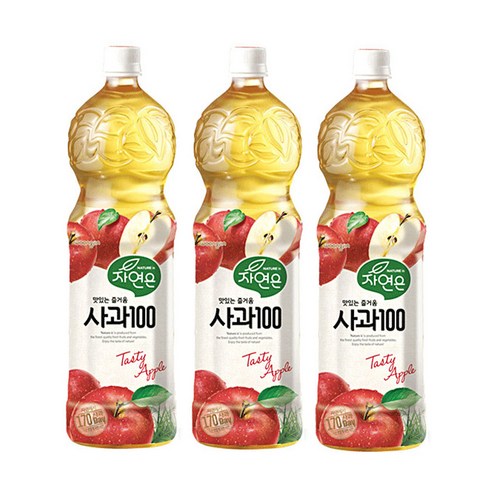 자연은 사과 주스, 1.5L, 6개