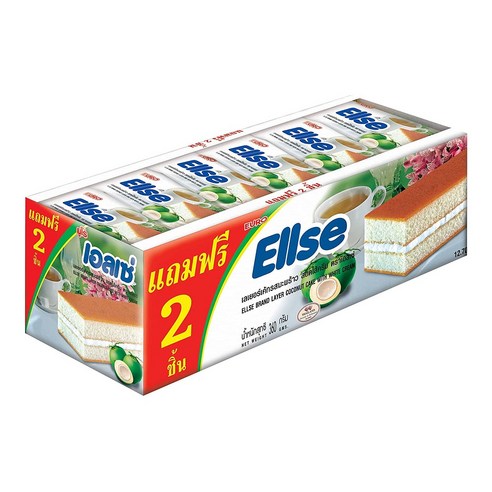 유로케이크 ellse 코코넛 케이크 390g 케익 euro cake coconut, 3개, 390g