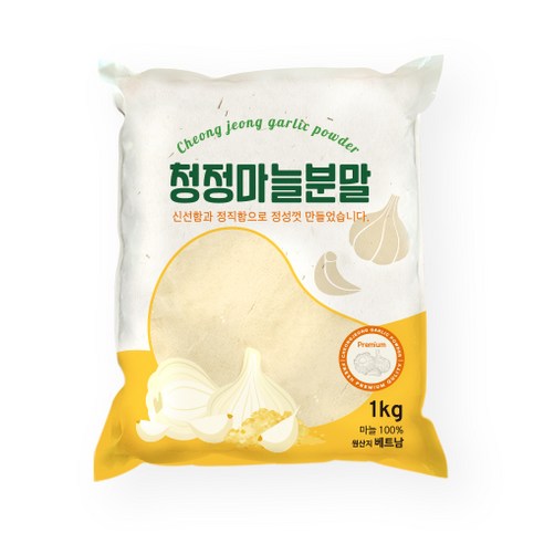 청정 마늘 분말(100%마늘), 1개, 1kg