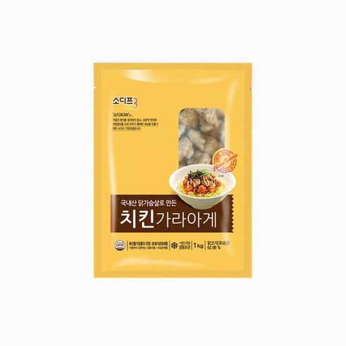 소디프비앤에프 소디프 치킨가라아게 1kg 냉동 대용량 업소용, 1개, 1kg