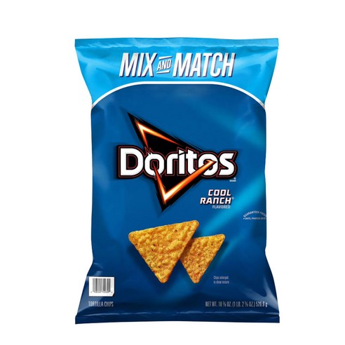 [미국직배송]프리토레이 도리토스 쿨 렌치 나초칩 297.6g, Doritos Cool Ranch Chips