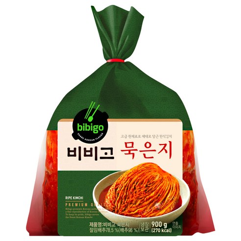 CJ제일제당 비비고 묵은지 900g 4개