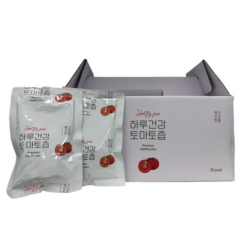 토마토즙 진짜리얼100% 통째로 갈아만든 유기농 토마토, 110ml, 30개