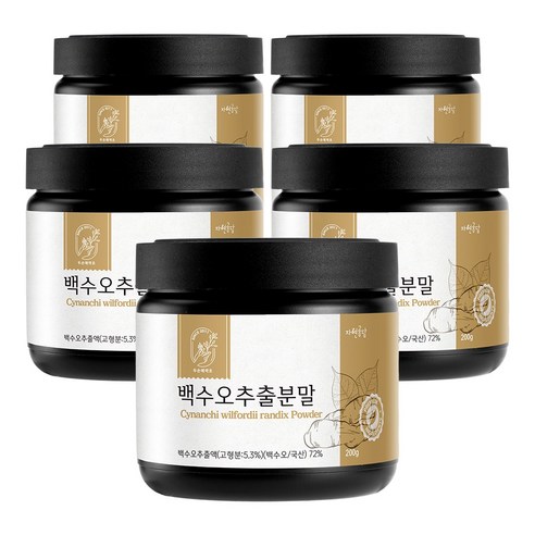 두손애약초 백수오추출분말, 5개, 200g