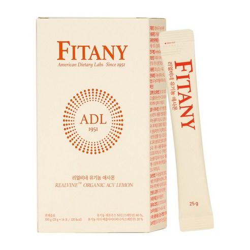 [FITANY] 피타니 리얼비네 유기농 애사몬 비가열 레몬즙 애사비, 1박스, 350g