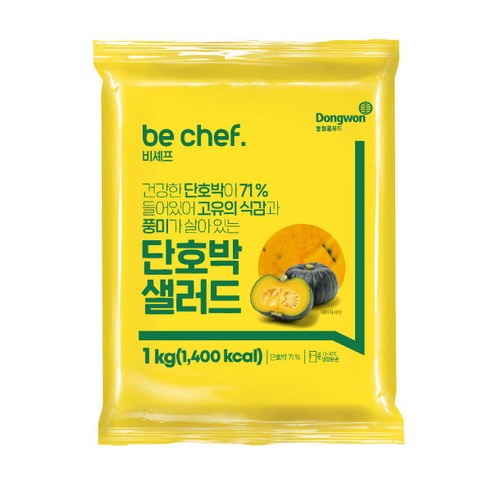 푸드올마켓_ 동원홈푸드 비셰프 단호박샐러드 1kg /냉장 /소비기한 26.04.26, 1kg, 1개