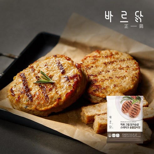 바르닭 직화그릴 닭가슴살 스테이크 숯불갈비맛, 28개, 100g