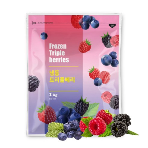 맥그로우앤마리 냉동 트리플베리, 1개, 1kg