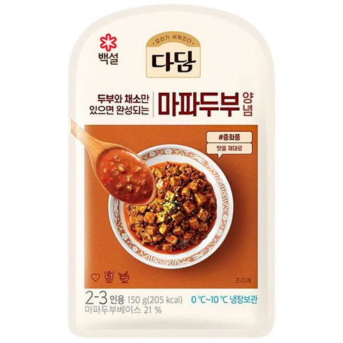 CJ 다담 마파두부양념, 3개, 150g