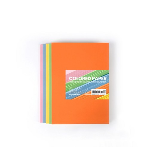 PaperPhant 도톰한 5컬러 색지(5 COLORED PAPER)