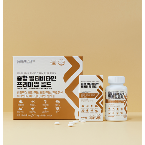 삼성 종합 멀티비타민 프리미엄 골드 (4개월), 1개, 120정