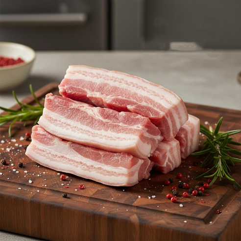 국내산 한돈 삼겹살 보쌈용,수육용 돼지고기 / 촉촉한 수육용 삼겹살, 1개, 600g