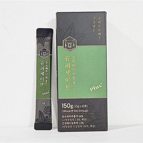 슈퍼세이브 곰보배추시럽플러스 스틱 곰보배추출액 56% 국내산 야생차 15g