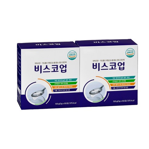 (총 100포) 비스코업 연하곤란 점도증진제 연하제 3g x 50포 150g 2개
