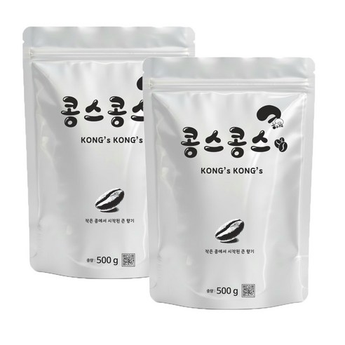 무료배송 콩스콩스 원두커피 아일리쉬 향커피, 거친입자, 500g, 2개
