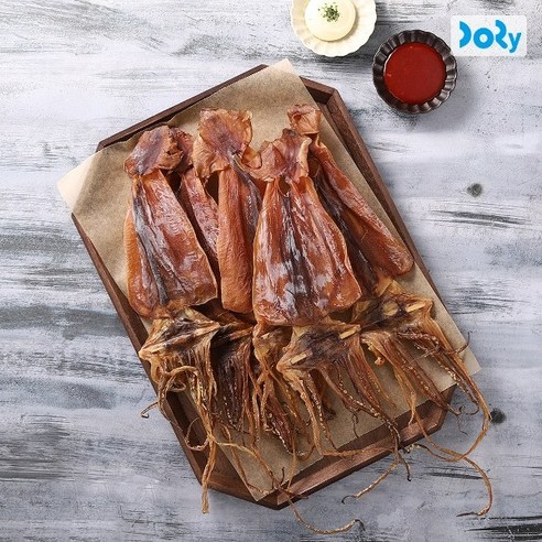[맛도리] 바로 먹는 마른오징어 쫄쫄이 쫄깃하고 맛있는 오징어 400g (6-10미), 1개