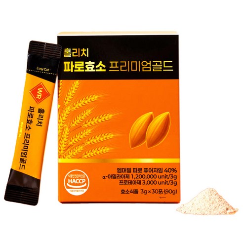 [TTP INC] 이탈리아산 엠머밀 파로원료 홀리치 파로효소 프리미엄골드/아밀라아제 프로테아제 함유 곡물발효식품, 1세트, 540g