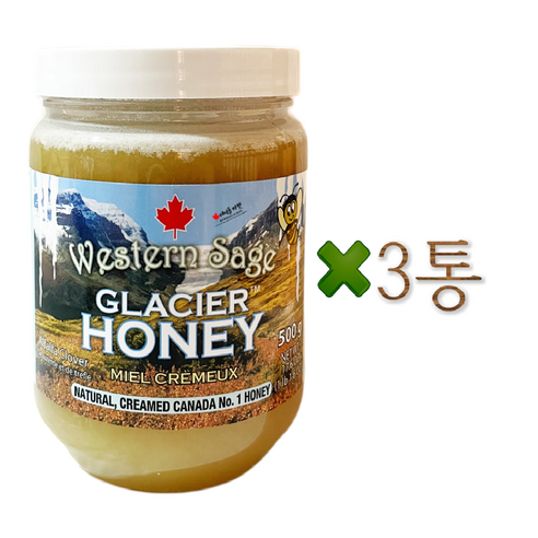 캐나다 석청 록키산맥 인디언 아이스 허니 빙하 꿀 500g+정품보증서 웨스턴세이지 캐나다 직배송