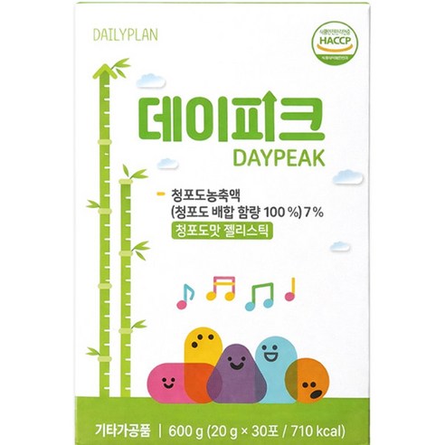 데일리플랜 데이피크 청포도맛 30포 1개