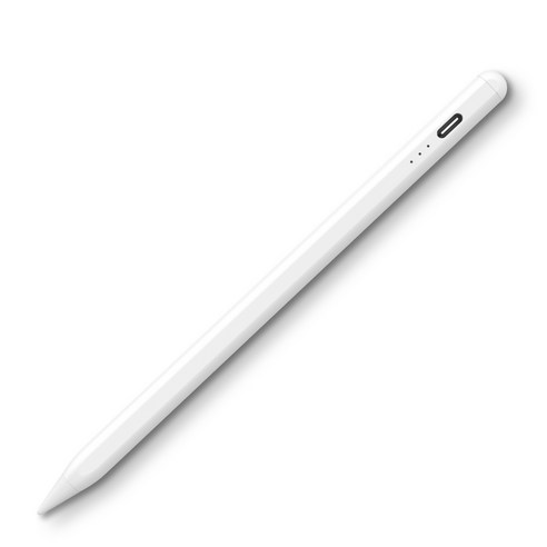 OGIVA 애플펜슬 아이패드 호환 터치펜 스마트 터치펜 경량 2018년 이후 iPad Pro mini 대응, 1개, 화이트