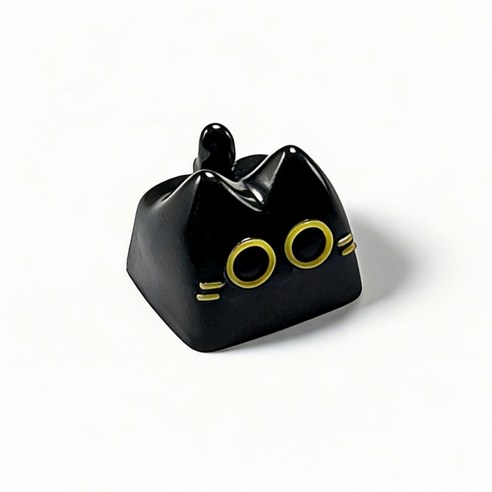 개인화 된 카드 사랑 쿠키 새끼 고양이 테마 Keycap Esc 버튼 DIY 큰 눈 만화 검은 고양이 괴물 3 차원 Keycap
