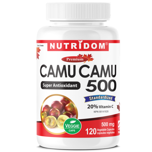 캐나다 뉴트리돔 카무카무 500 천연비타민C camu camu 열매 분말 가루 120식물성캡슐