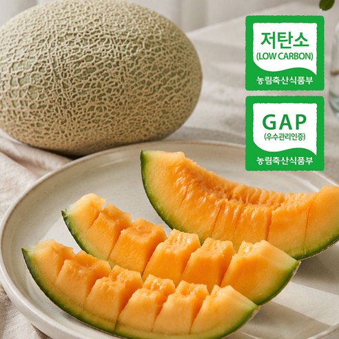 호태아빠의 프리미엄 저탄소 하미과 메론, 2개, 800g