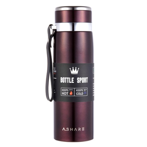 어쉐어 보온병 보냉병 휴대용 보온보냉병, 와인, 600ml, 1개