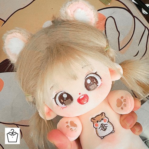 무속성 솜인형 아이돌 인형 여자 20cm 모헤어, 1개